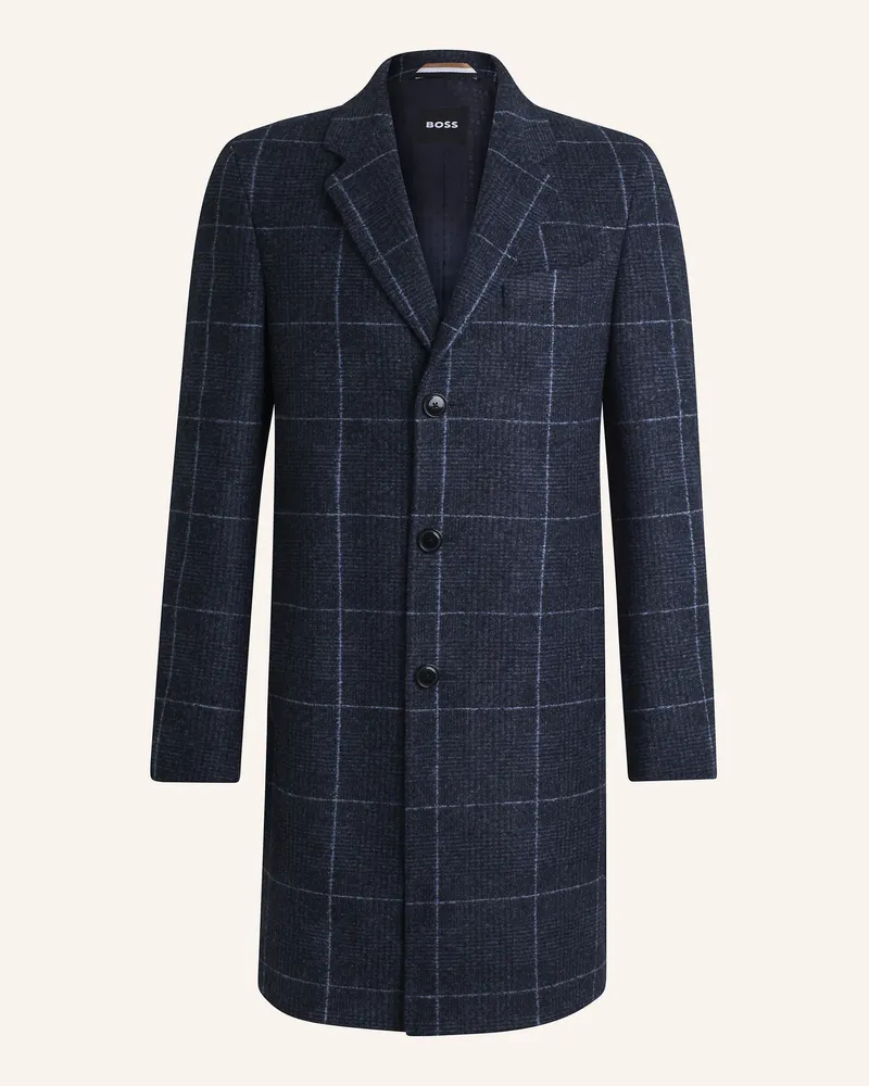 HUGO BOSS Klassischer Mantel H-HYDE-J-254 Slim Fit Dunkelblau