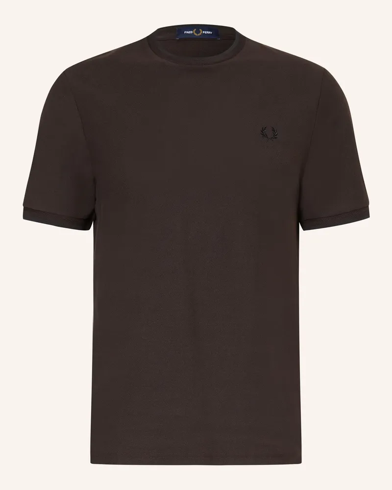 Fred Perry T-Shirt braun Dunkelbraun