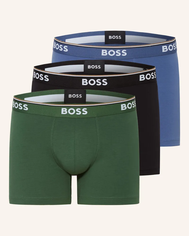 HUGO BOSS 3er-Pack Boxershorts POWER Hellblau