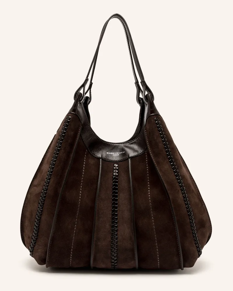Gianni Chiarini Beuteltasche Dua Large braun Dunkelbraun