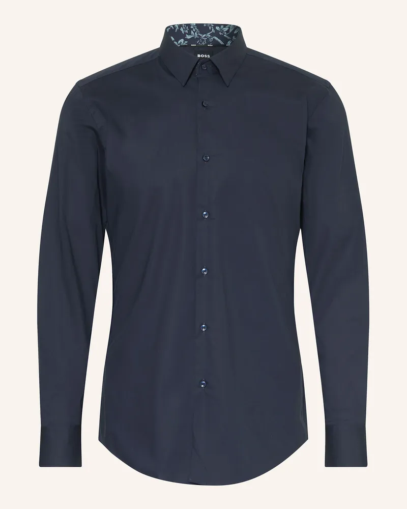 HUGO BOSS Hemd HANK Slim Fit Dunkelblau