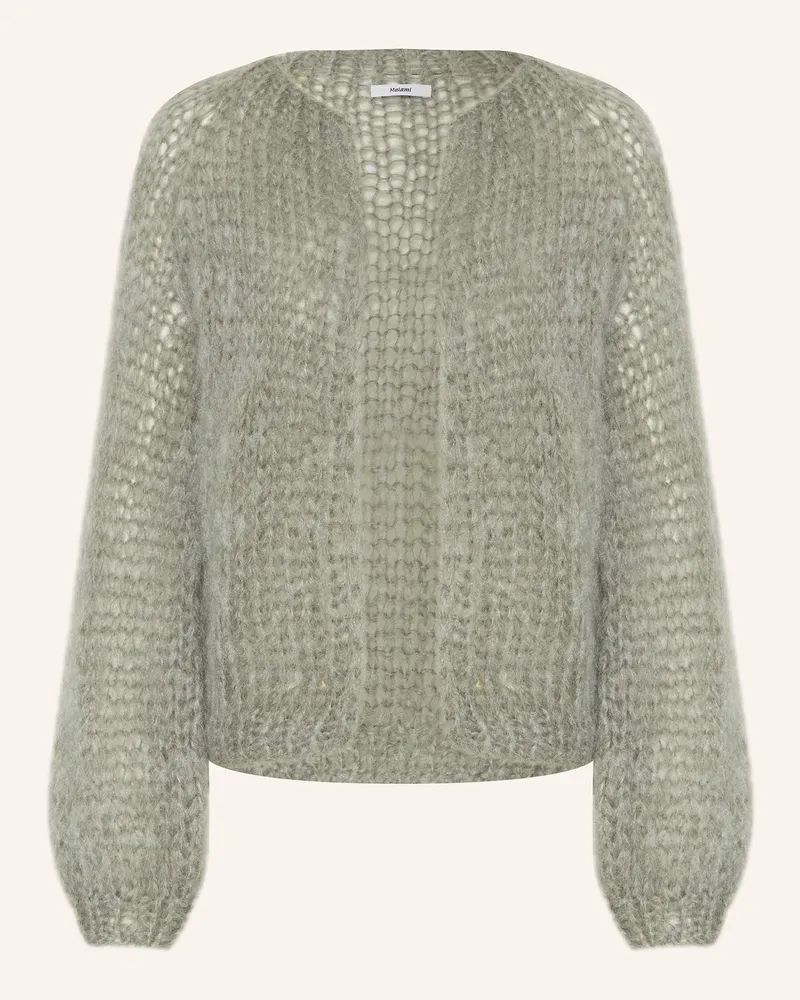 MAIAMI Strickhülle aus Mohair Dunkelgrün