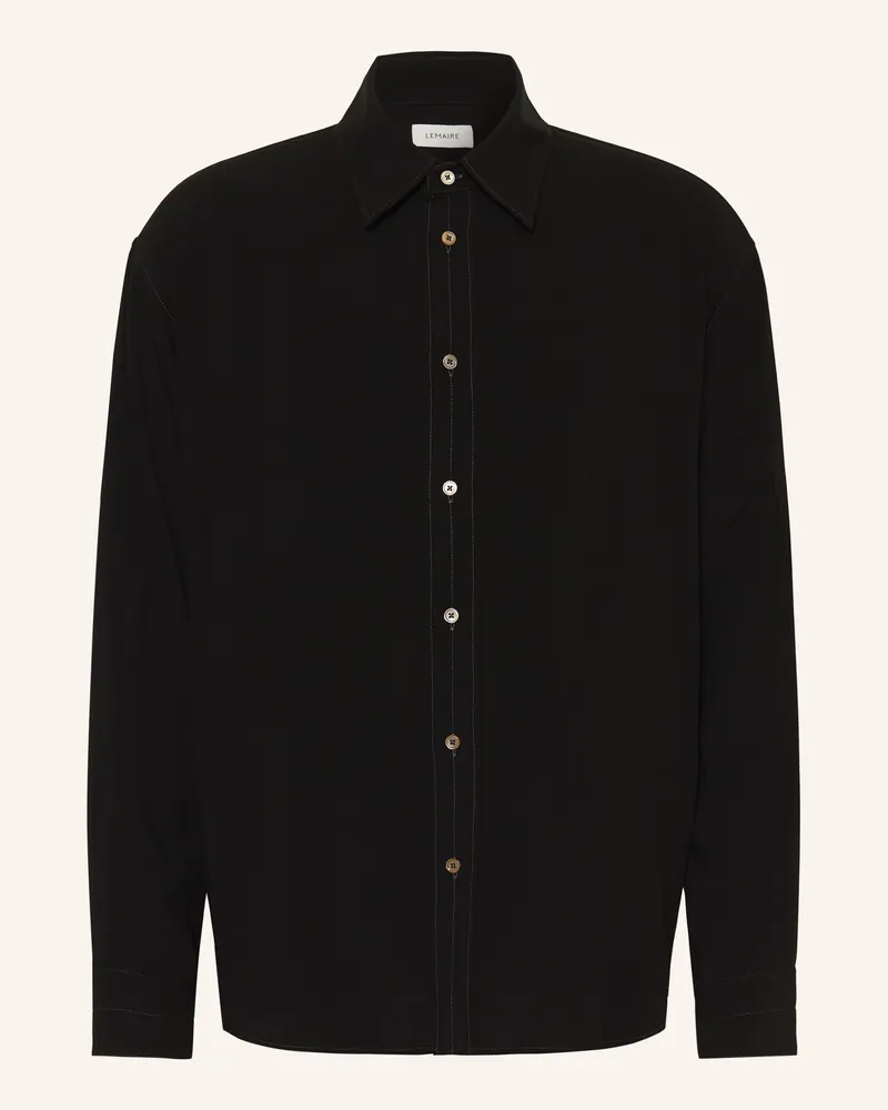 Christophe Lemaire Hemd schwarz Schwarz