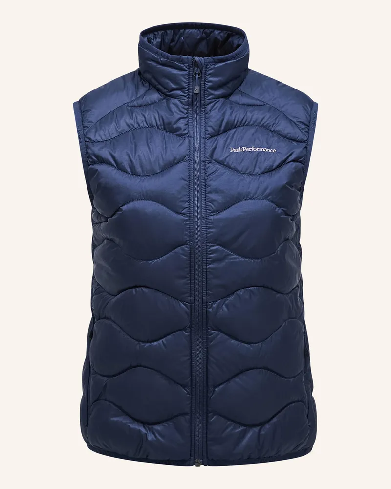 Peak Performance W Helium Down Vest Steppweste blau Dunkelblau