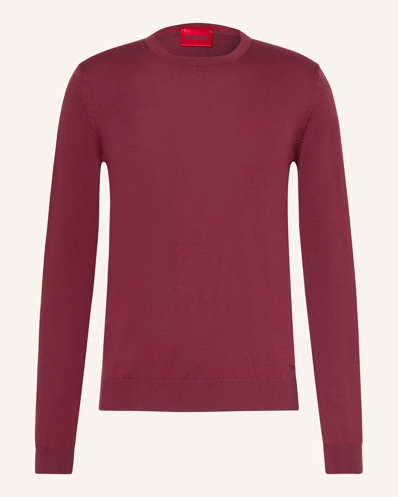 HUGO BOSS Pullover SAN CEDRIC Dunkelrot
