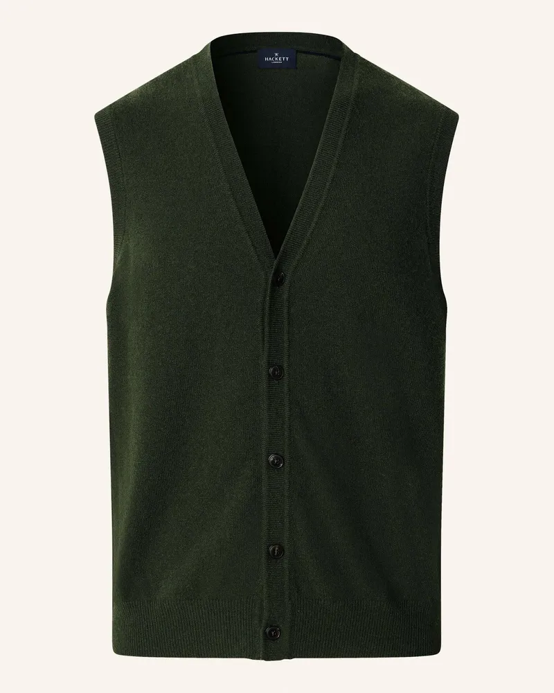 Hackett Pullover MERINO CASH MIX WCOAT Grün