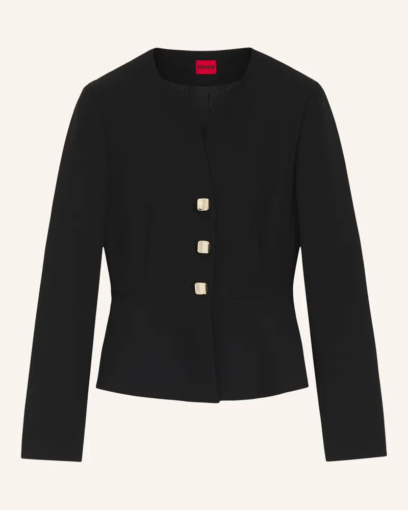 HUGO BOSS Blazer ACIRA Regular Fit Schwarz