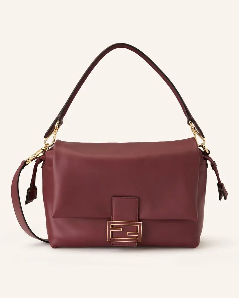Fendi Handtasche Mamma Baguette Medium rot Dunkelrot