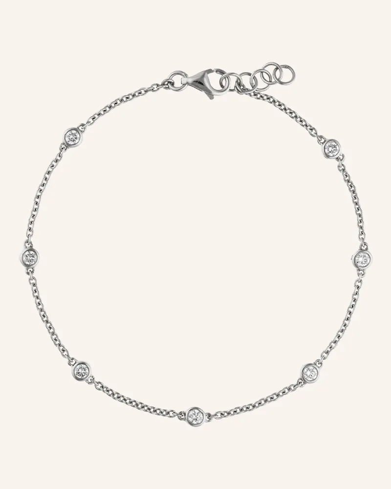 CADA Armband 7 Diamond silber Weissgold