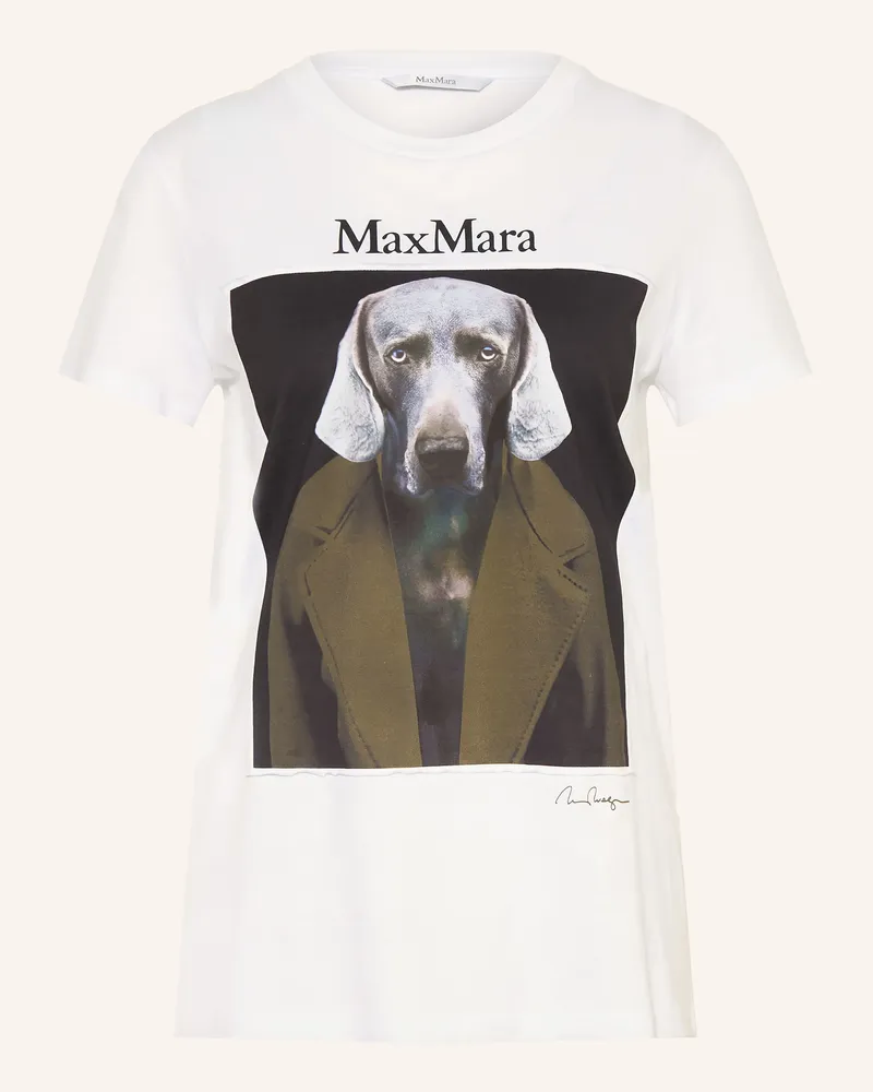 Max Mara T-Shirt Calca weiss Weiss