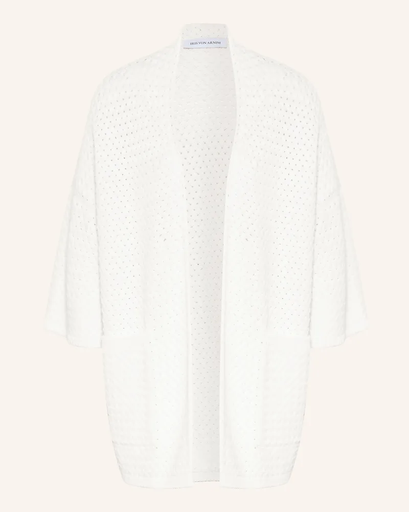 Iris von Arnim Strickhülle Mit 3/4-Arm weiss Ecru
