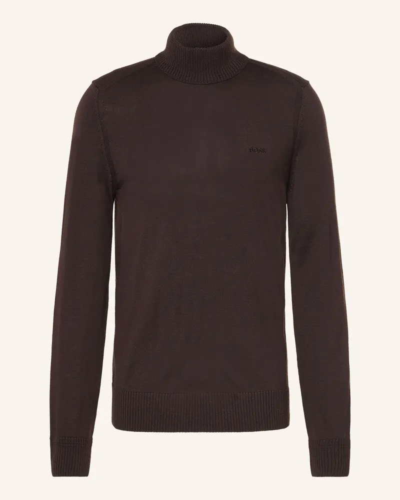 HUGO BOSS Pullover Avac braun Dunkelbraun