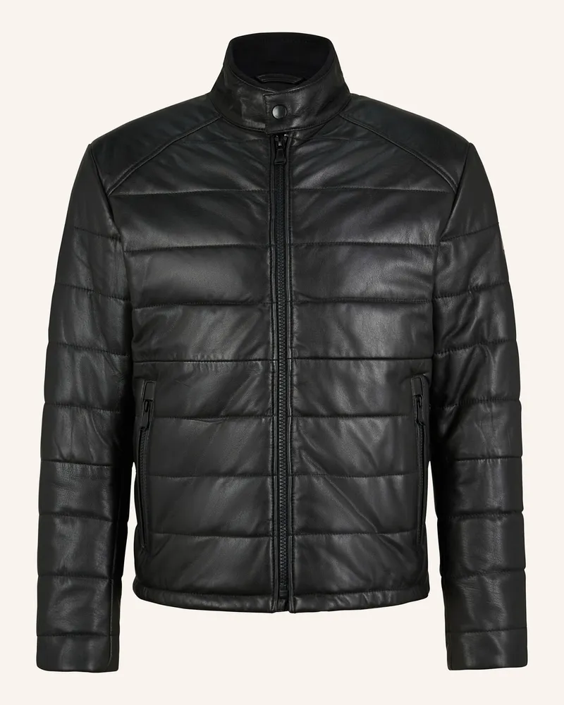 JOOP! Lederjacke schwarz Schwarz