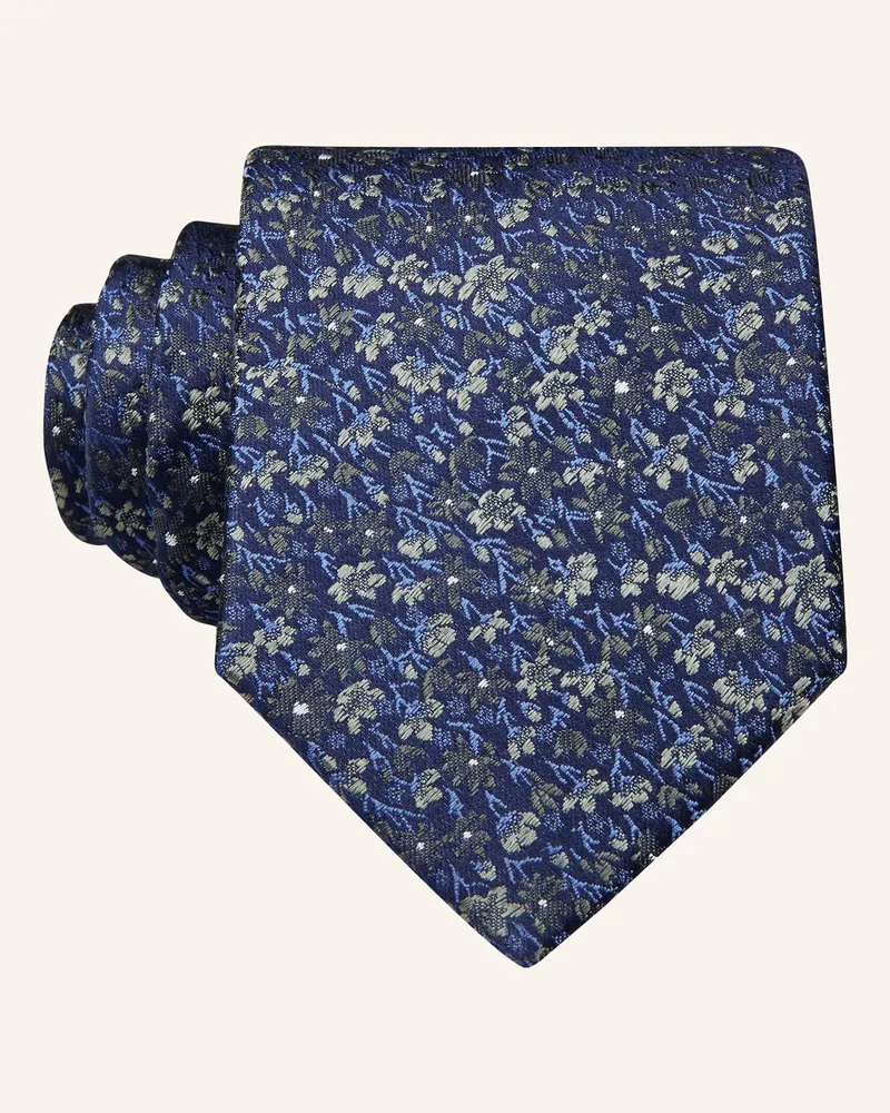 paul Krawatte gruen Dunkelblau