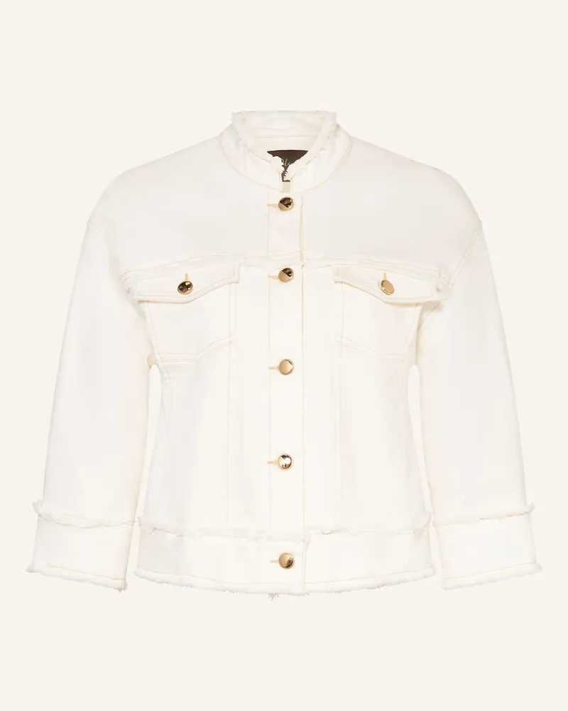 S.Oliver Jeansjacke mit 3/4-Arm Weiss
