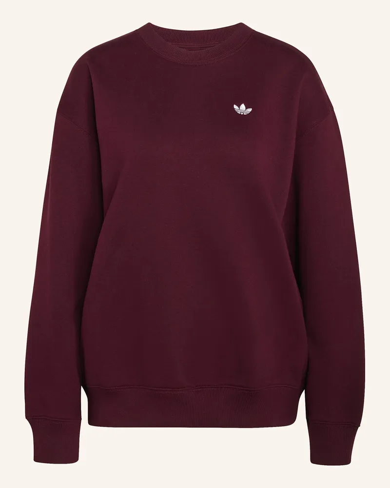 adidas Essentials Crew Long Fleece Os Sweatshirt rot Rot