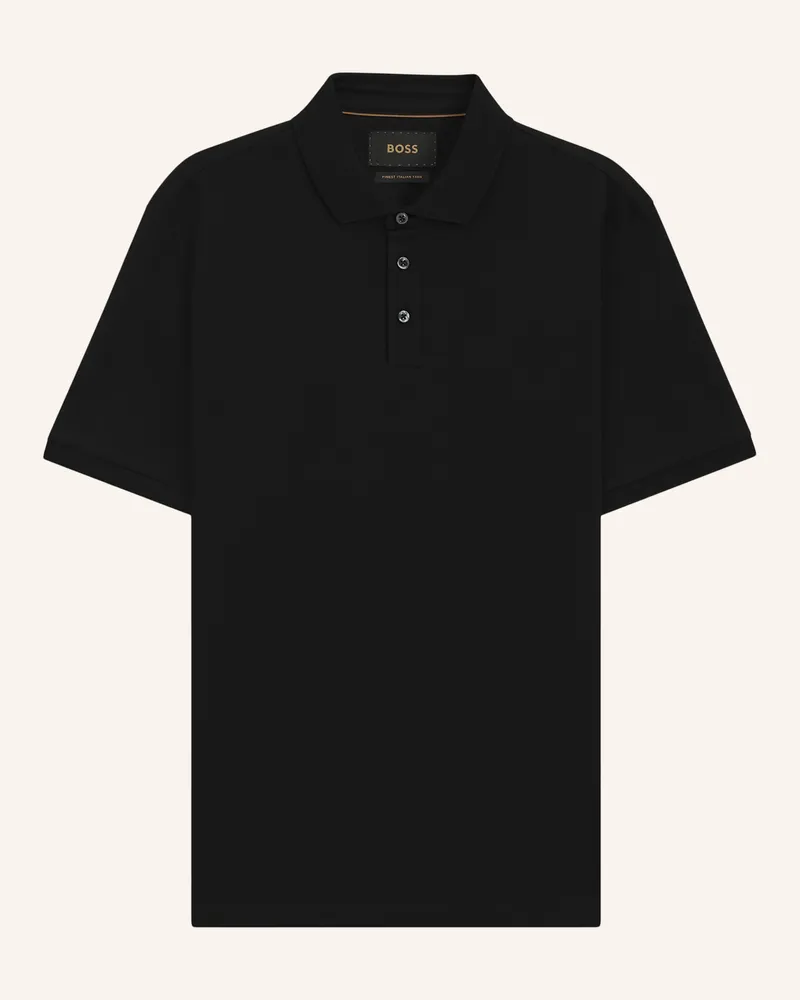 HUGO BOSS Poloshirt Perry 14 Regular Fit schwarz Schwarz