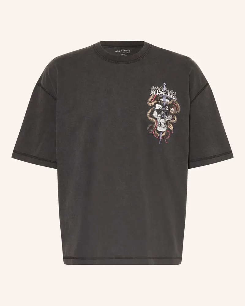 AllSaints T-Shirt Araknid schwarz Schwarz