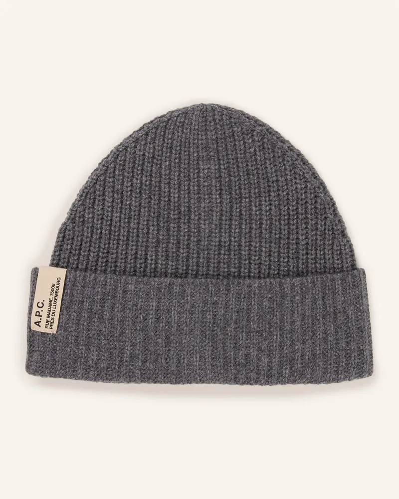 A.P.C. Mütze grau Grau