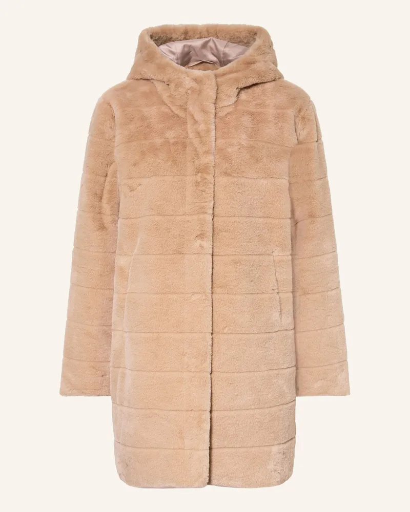 monari Kunstpelz-Mantel Beige