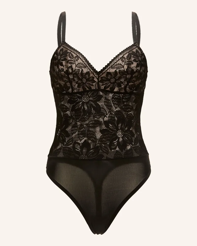 Wolford Bodies Ohne Cups Lace Body schwarz Schwarz
