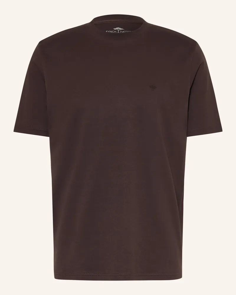 Fynch-Hatton T-Shirt braun Dunkelbraun