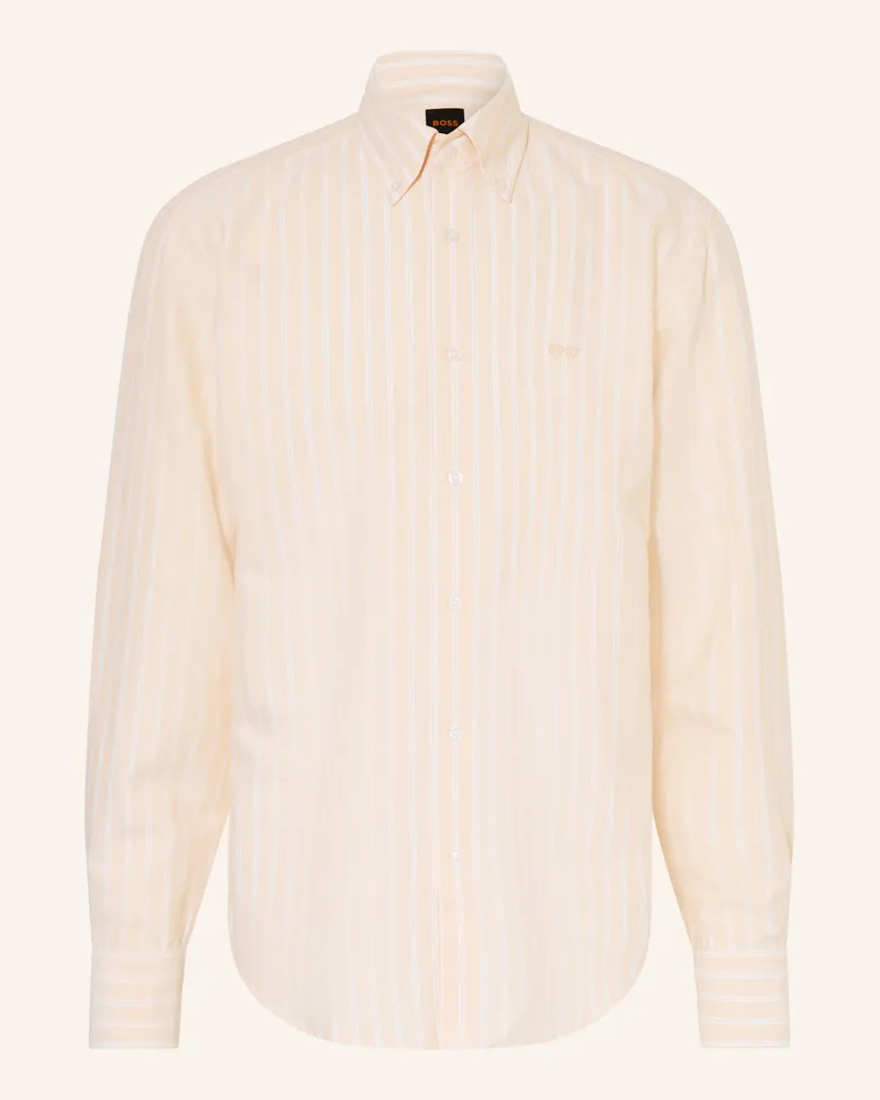 HUGO BOSS Hemd Ricoplus_M Regular Fit orange Hellorange