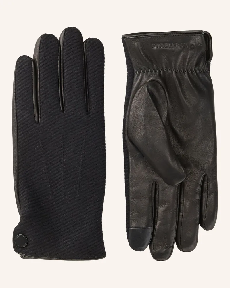 Strellson Handschuhe schwarz Schwarz