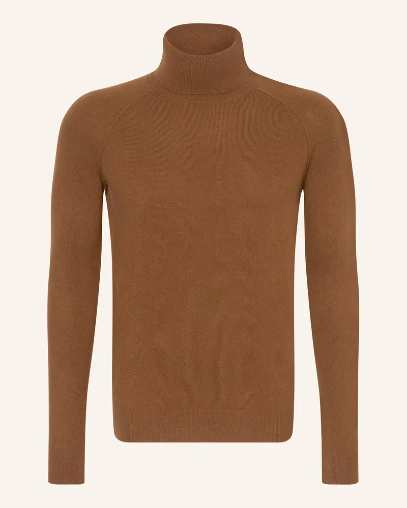 paul Rollkragenpullover aus Cashmere Cognac