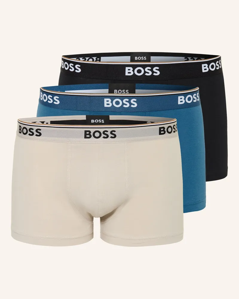 HUGO BOSS 3er-Pack Boxershorts Power blau Blau