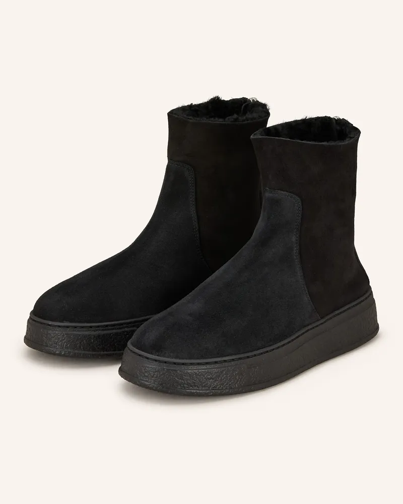 Attilio Giusti Leombruni Plateau-Boots Giuly Warm schwarz Schwarz