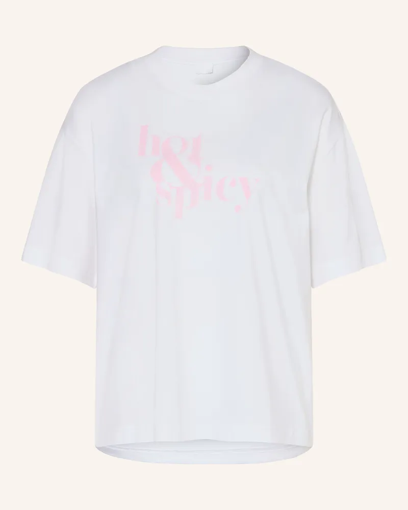 Mey Schlafshirt Serie Solid Love weiss Weiss