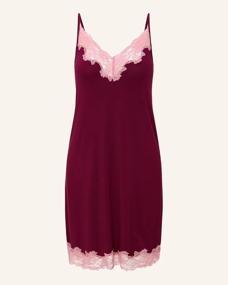 LingaDore Spaghetti Kleid rot Dunkelrot