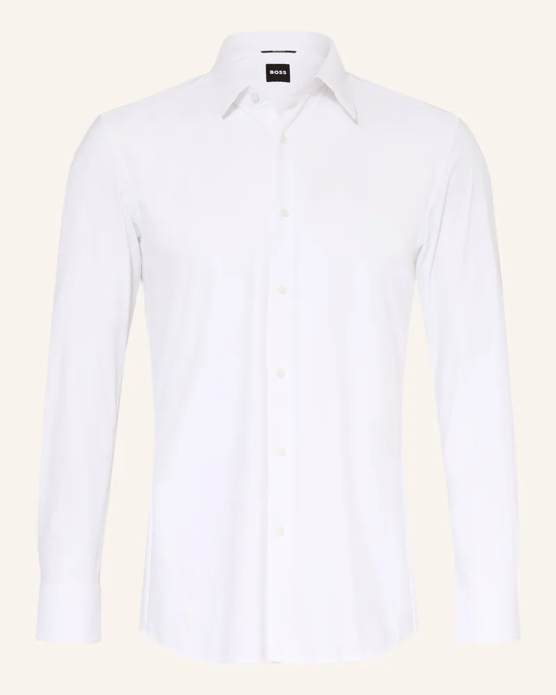 HUGO BOSS Hemd HANK Slim Fit Weiss