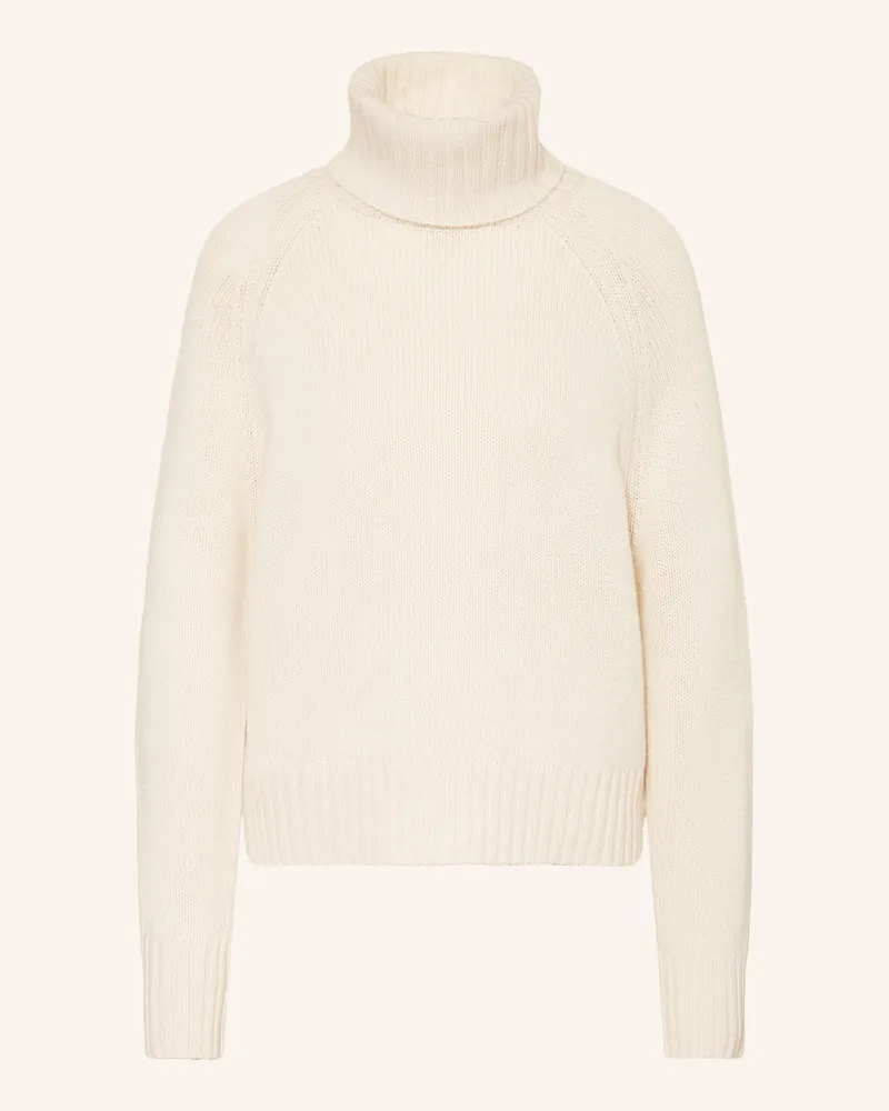 ALLUDE Rollkragenpullover mit Cashmere Ecru