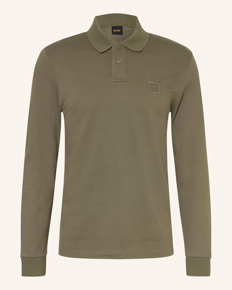 HUGO BOSS Piqué-Poloshirt Passerby Slim Fit gruen Dunkelgrün