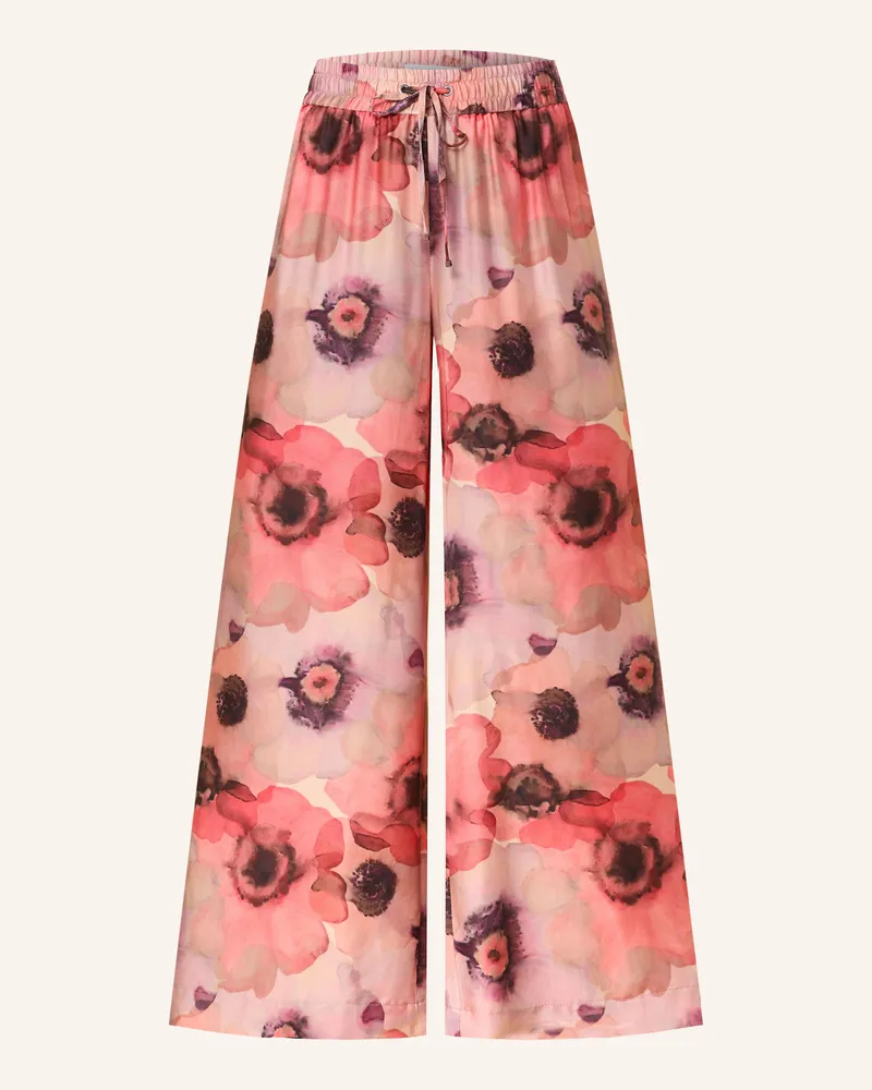 RAFFAELLO ROSSI  Marlenehose HELENA aus Satin Rosé