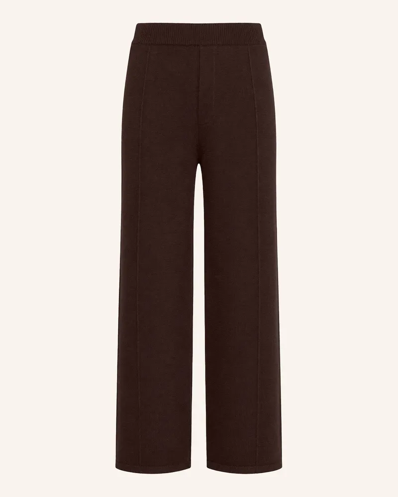 KIEFERMANN Kiefermann Strickhose Aus Merino-Viskose Mit Elastischem Bund Vittus braun Dunkelbraun