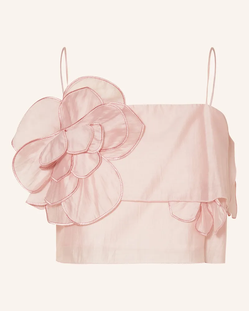 Mrs & HUGS Cropped-Blusentop rosa Rosé