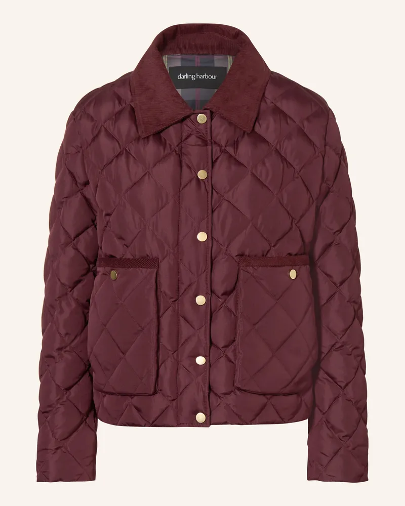 Darling Harbour Steppjacke rot Bordeaux
