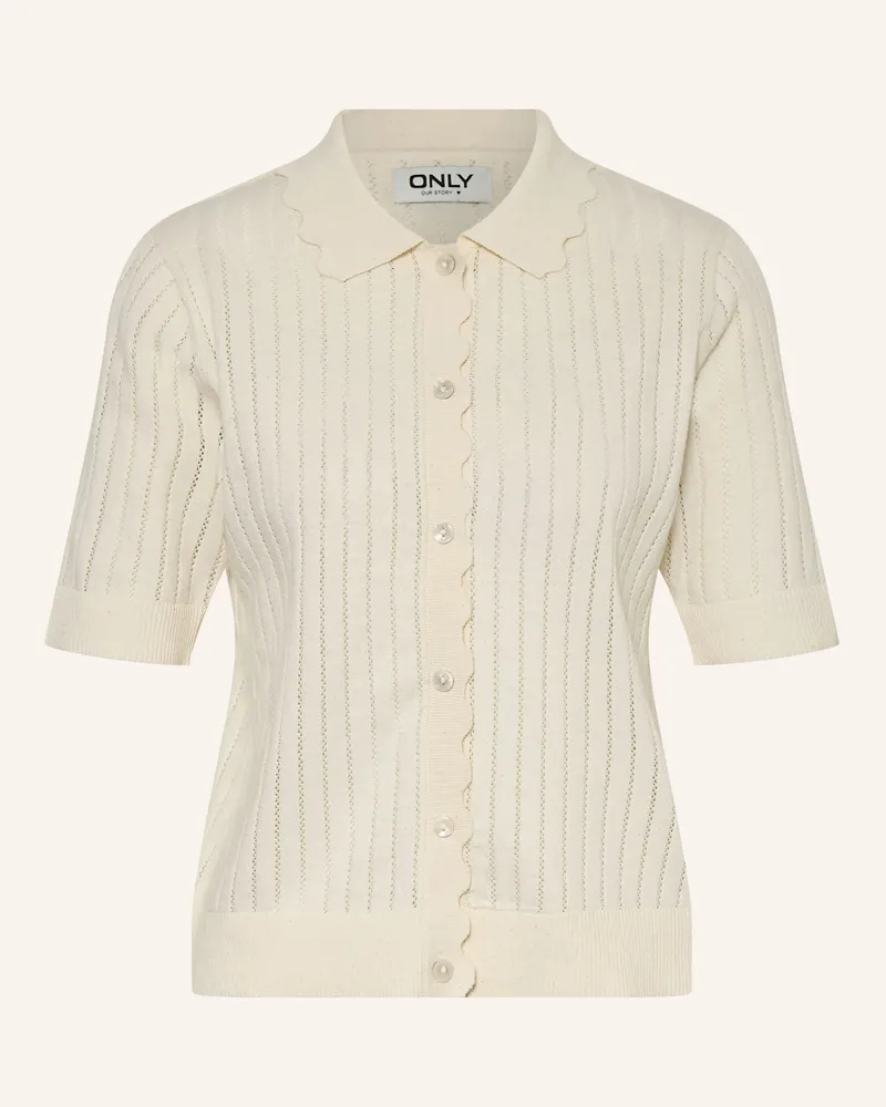 only Strickjacke weiss Ecru