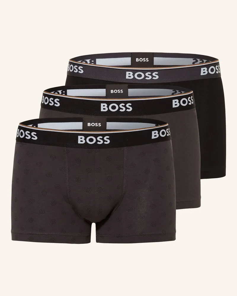 HUGO BOSS 3er-Pack Boxershorts POWER Schwarz