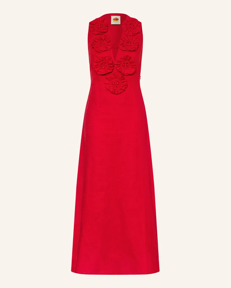 FARM Rio Leinenkleid rot Rot