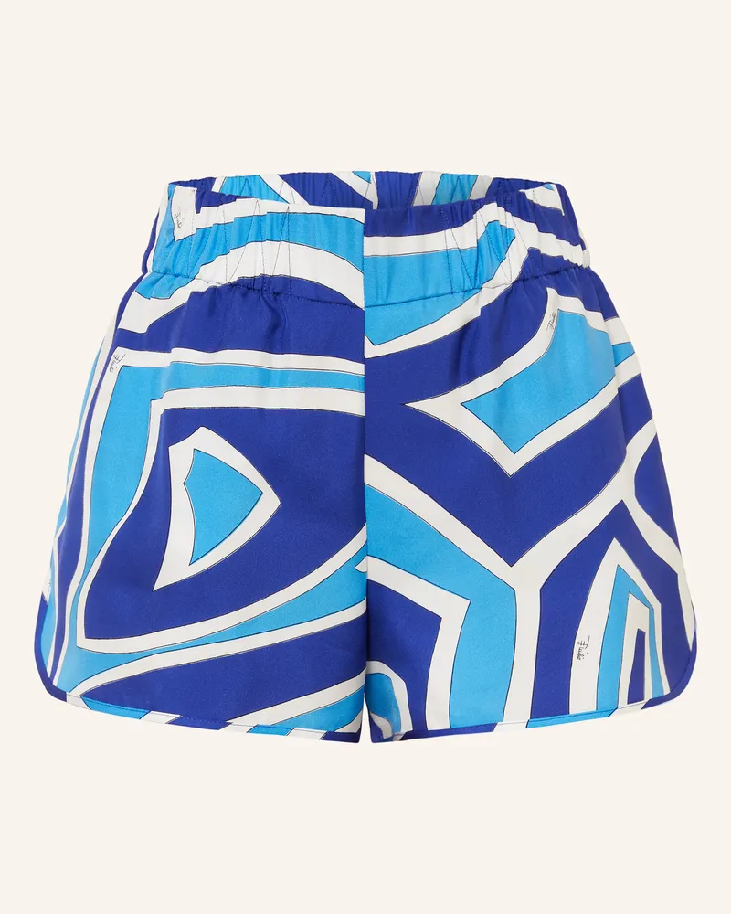 Emilio Pucci Seidenshorts blau Blau