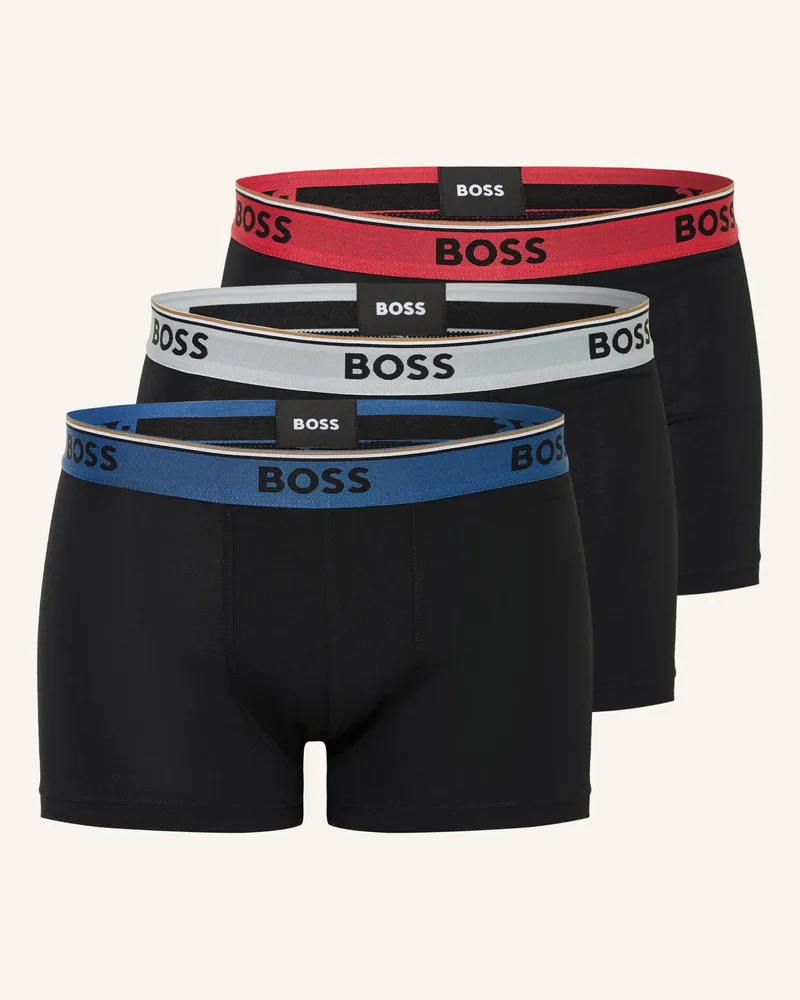 HUGO BOSS 3er-Pack Boxershorts Power schwarz Schwarz
