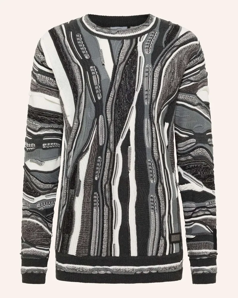 Carlo Colucci Strickpullover FAZIO Dunkelgrau