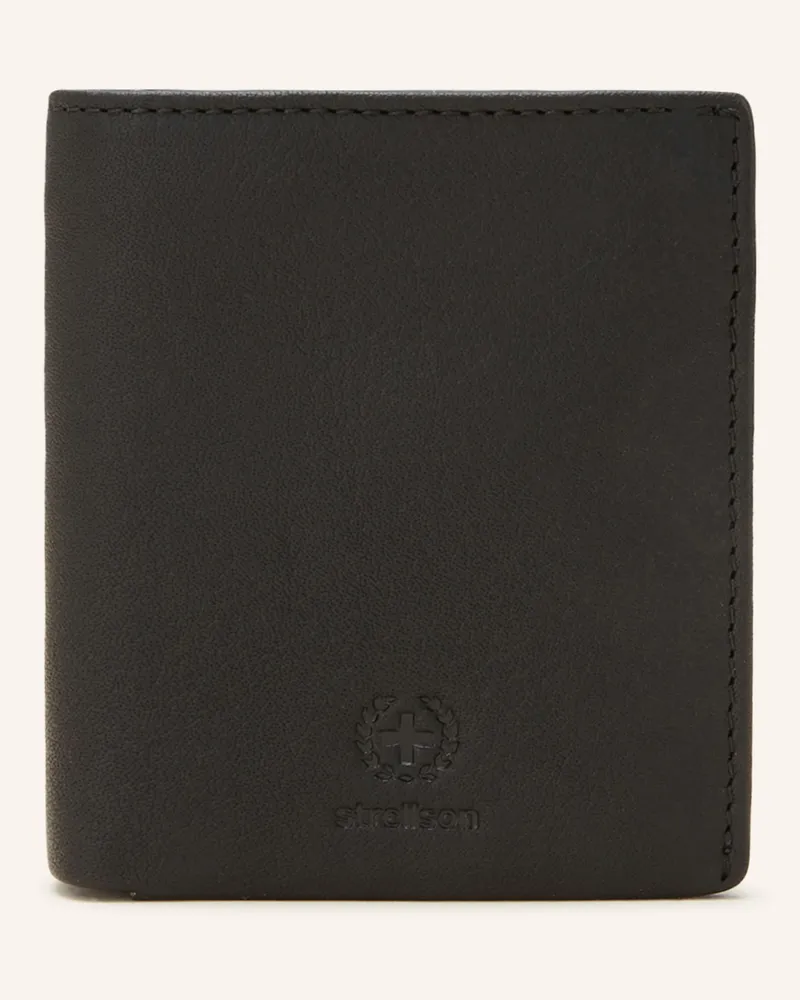 Strellson Geldbörse Blackwall Reno schwarz Schwarz