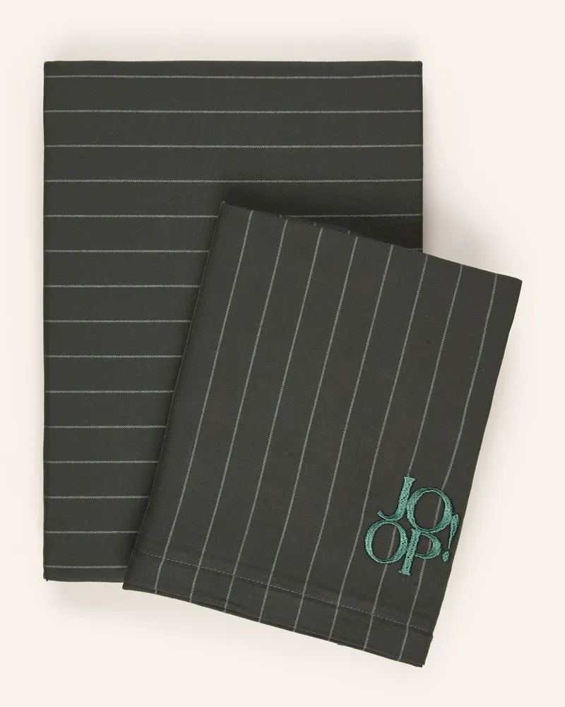 JOOP! Bettwäsche Soft Stripes gruen Dunkelgrün