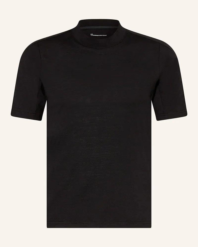 Knowledge Cotton Apparel T-Shirt CLEAVER Schwarz