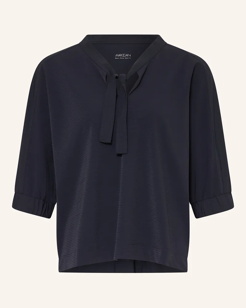 Marc Cain Blusenshirt Mit Schluppe Und 3/4-Arm blau 394